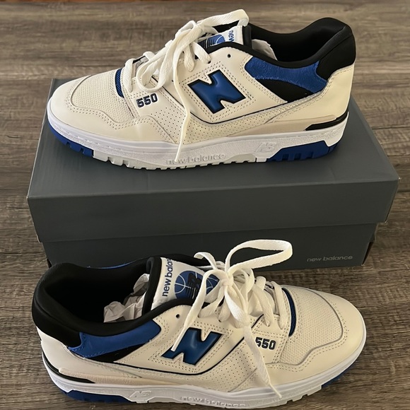 New Balance Other - New Balance 550 Sea Salt Team Royal - Size M 9 - NWT